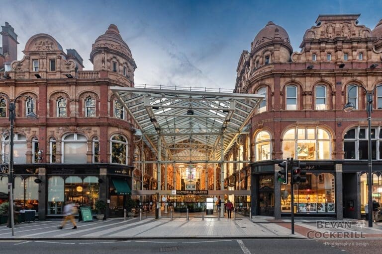 Victoria Quarter Leeds Dusk Photography by Bevan Cockerill